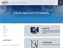 Tablet Screenshot of galaxysoftwareapps.com